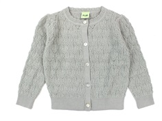 FUB cardigan pale sage merinould pointelle